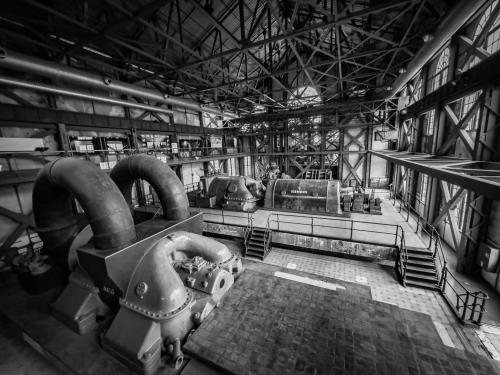 Salle des machines abandonnée